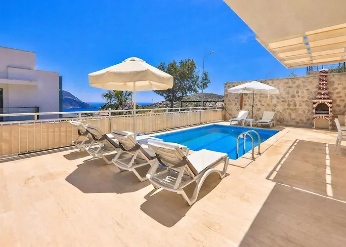 Kalkan'da Deniz Manzarali 6 Kisilik * Kas